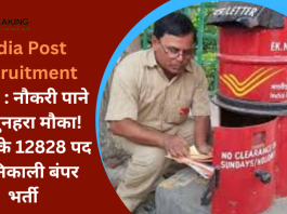 India Post Recruitment 2023 : नौकरी पाने का सुनहरा मौका! GDS के 12828 पद पर निकाली बंपर भर्ती , आवेदन के लिए सिर्फ दो दिन...