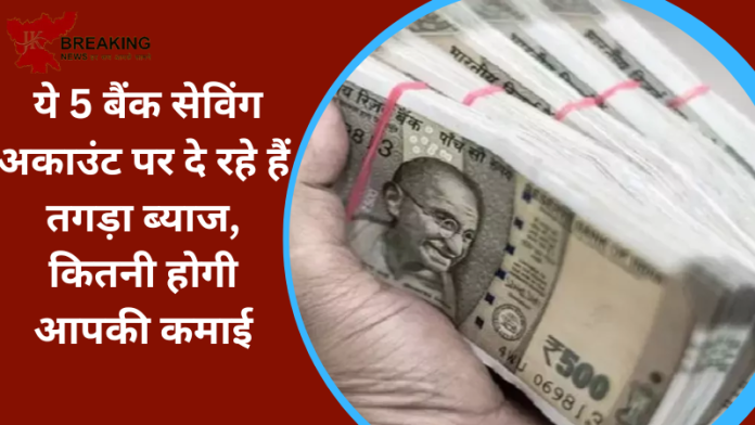 Savings Account Interest Rates Hike : ये 5 बैंक ग्राहकों की हो गई बल्ले बल्ले! सेविंग अकाउंट पर दे रहा जबरदस्त ब्याज...यहाँ जाने कितना होगा फायदा