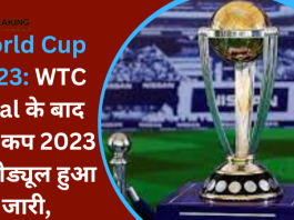 World Cup 2023 : WTC final के बाद वर्ल्ड कप 2023 का शेड्यूल हुआ जारी, IND vs PAK का मुकाबला कब खेला जाएगा...यहाँ जाने पूरी डिटेल्स