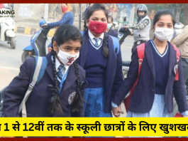 School holiday : कक्षा 1 से 12वीं तक के स्कूली छात्रों के लिए खुशखबरी! छुट्टी की घोषणा, आदेश जारी, इतने दिन बंद रहेंगे स्कूल