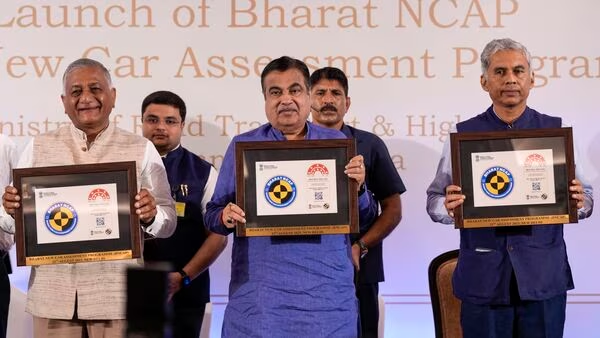 Nitin Gadkari launches Bharat NCAP | Key details about India's first car safety standard